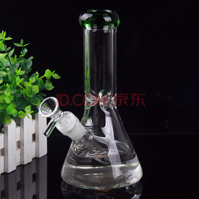 玻璃工艺品 便携加厚玻璃水烟枪水烟丝斗中号bong 配14#烟锅质量好