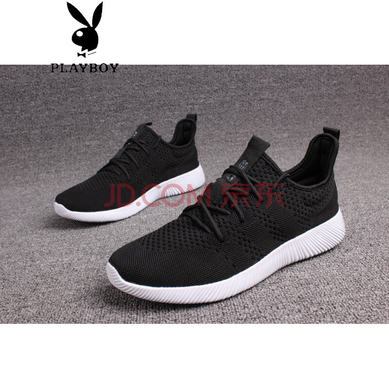 »¨»¨¹«×Ó£¨PLAYBOY£©Çé¿î·ÉÖ¯Í¸ÆøÊæÊÊÄÍÄ¥¼õÕð³±Ð¬ÐÝÏÐÔ˶¯Ð¬ÄÐÅ®Åܲ½Ð¬ÂÃÓÎЬ ºÚÉ« 35