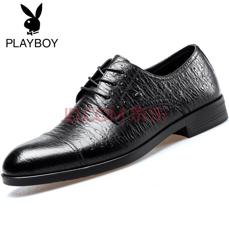 PLAYBOY/»¨»¨¹«×ÓÆì½¢µêƤЬÄÐÏļ¾¼âͷЬ×ÓÄÐÐÂÆ·ÇàÄêÄÐÊ¿ÉÌÎñÕý×°Ó¢Â׺«°æ ºÚÉ« 41