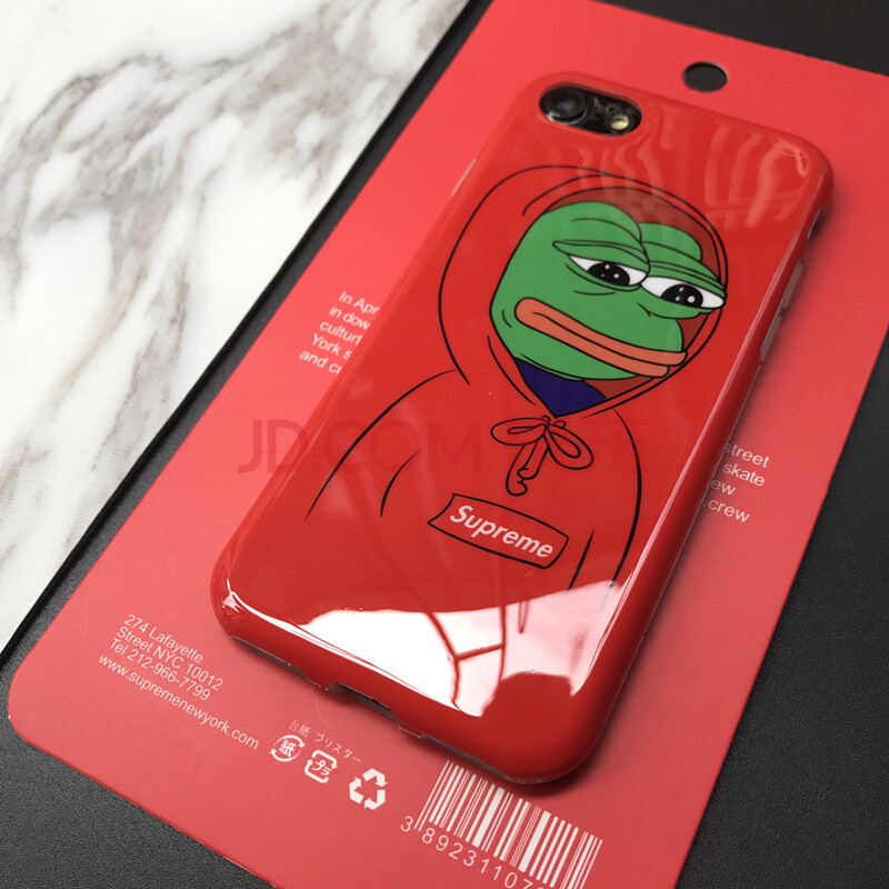 創意悲傷青蛙iphoneX手機殼6S蘋果8全包軟7plus保護套潮男 7Plus/8Plus 悲傷蛙 軟殼