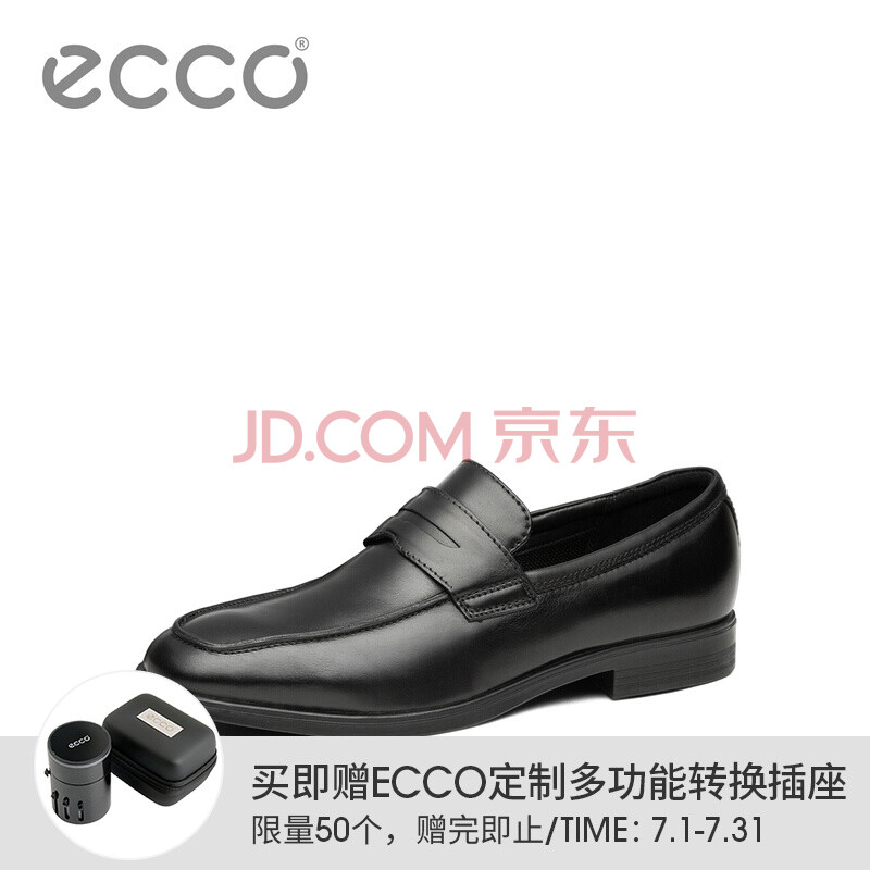 ECCO°®²½ÇﶬÐÂÆ·ÉÌÎñÐÝÏÐÆ¤Ð¬ Í¸ÆøÊæÊÊԲͷÌ×½ÅЬ Ä«±¾ ºÚÉ«62168401001 40