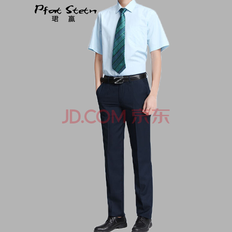 男装 工装 珺赢(pfat stetn) 珺赢(pfat stetn)邮政男士蓝色长短袖