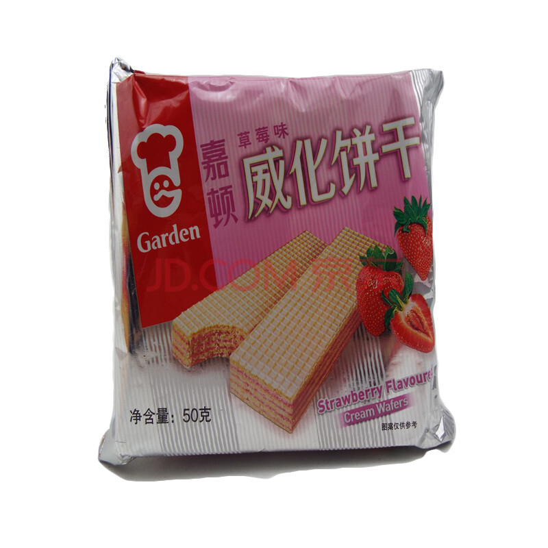 嘉顿 饼干糕点 零食点心 草莓威化饼干50g