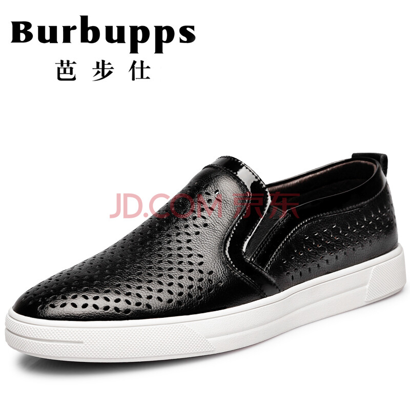 ·¨¹ú°Å²½ÊËBurbuppps ÄÐЬÊÖ¹¤¶¨ÖÆÐÝÏÐÆ¤Ð¬Ïļ¾Ð¿îÍ¸Æø³±Ð¬×Ó°Ù´îÕæÆ¤°åЬº«°æ³±Á÷ƽµ× ºÚÉ«-±ê×¼Âë 40