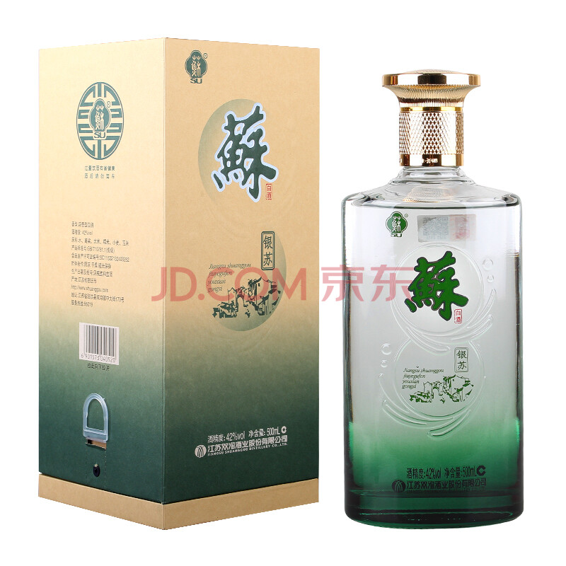 双沟 苏酒 白酒 42度 银苏 单瓶500ml