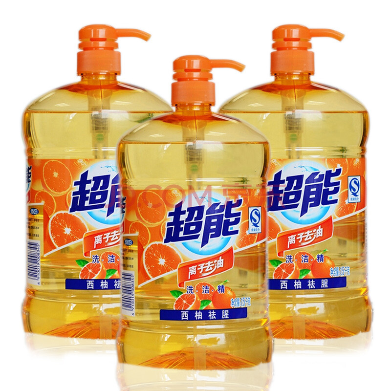 超能洗洁精(西柚祛腥)1500g*3瓶