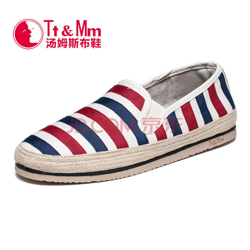 Tt&Mm/ÌÀķ˹2018Ïļ¾Ð¿îÌõÎÆÌ׽ů½µ×²¼Ð¬³±Ð¬×Ó Ó¢Â×ÀÁÈËÄÐЬTM636107M ºìÉ« 42