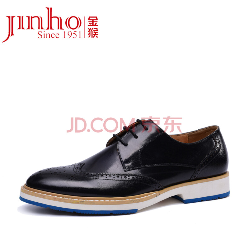 ½ðºï(Jinhou)˽È˶¨ÖÆÄÐЬ̥ˮţƤµñ»¨²¼Âå¿ËÓ¢Â׳±Ð¬ D20Z216 ºÚÉ« 37Âë-47Âë