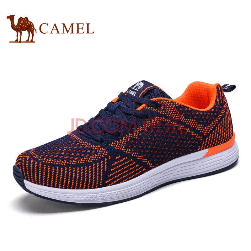 ÂæÍÕ£¨CAMEL£©ÄÐЬ ʱÉзÉÖ¯Íø²¼Ô˶¯ÐÝÏÐÍøÃæÐ¬ ÉîÀ¶/Ó«¹â½Ûºì 40