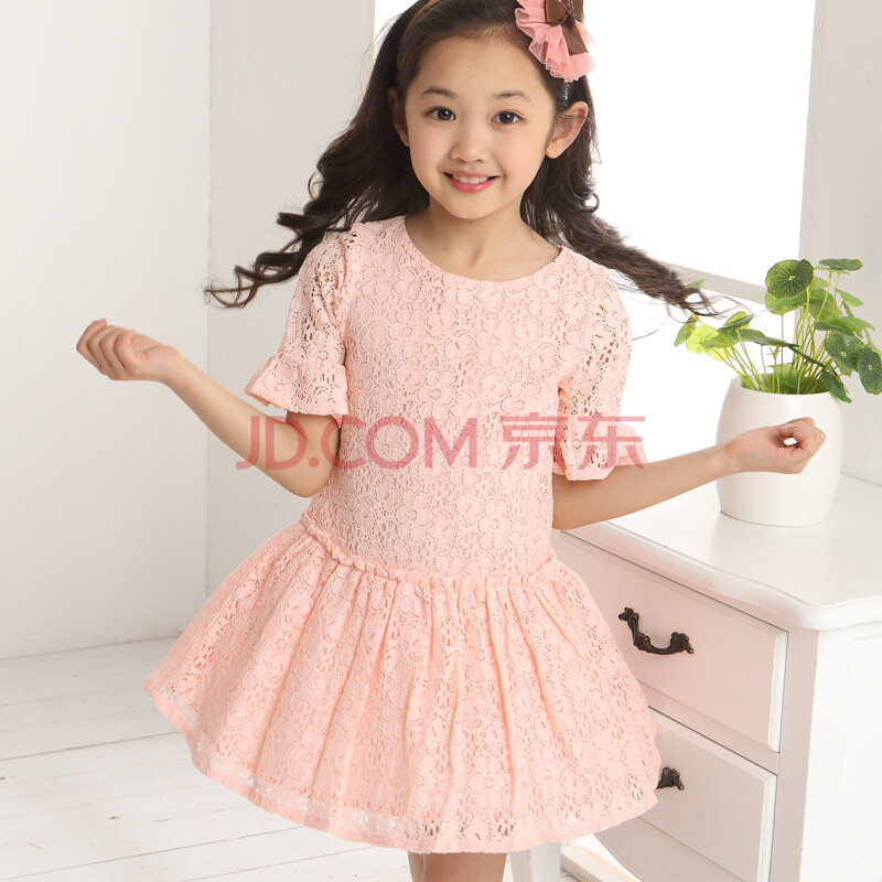 <em>夏装</em>+<em>儿童</em>公主裙新款<em>2014</em>韩版夏天中大童<em>小孩</em>