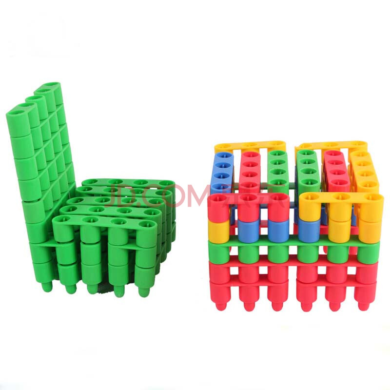 京奇子弹积木软体玩具塑料拼接拼插 儿童益智智力玩具