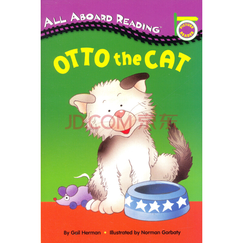 otto the cat a picture reader with 24 flash cards(all aboard