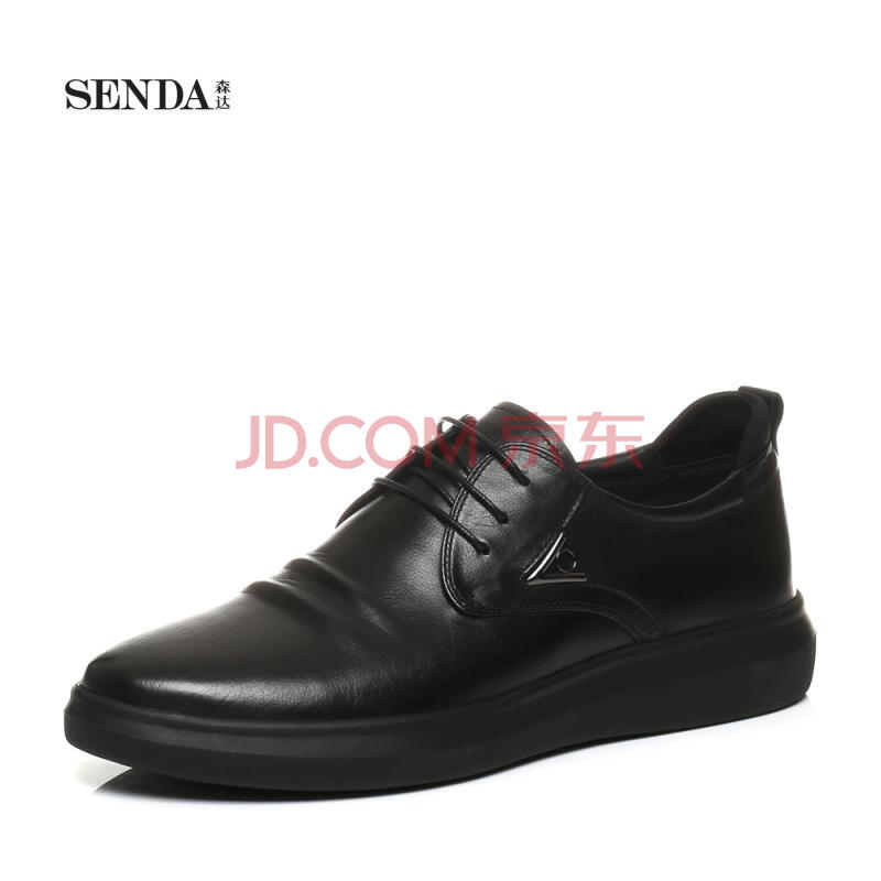 Senda/É´ïÇ^ʱÉоµäÊæÊÊţƤÉÌÎñÕý×°ÄÐЬQ0163CM7 ºÚÉ« 38
