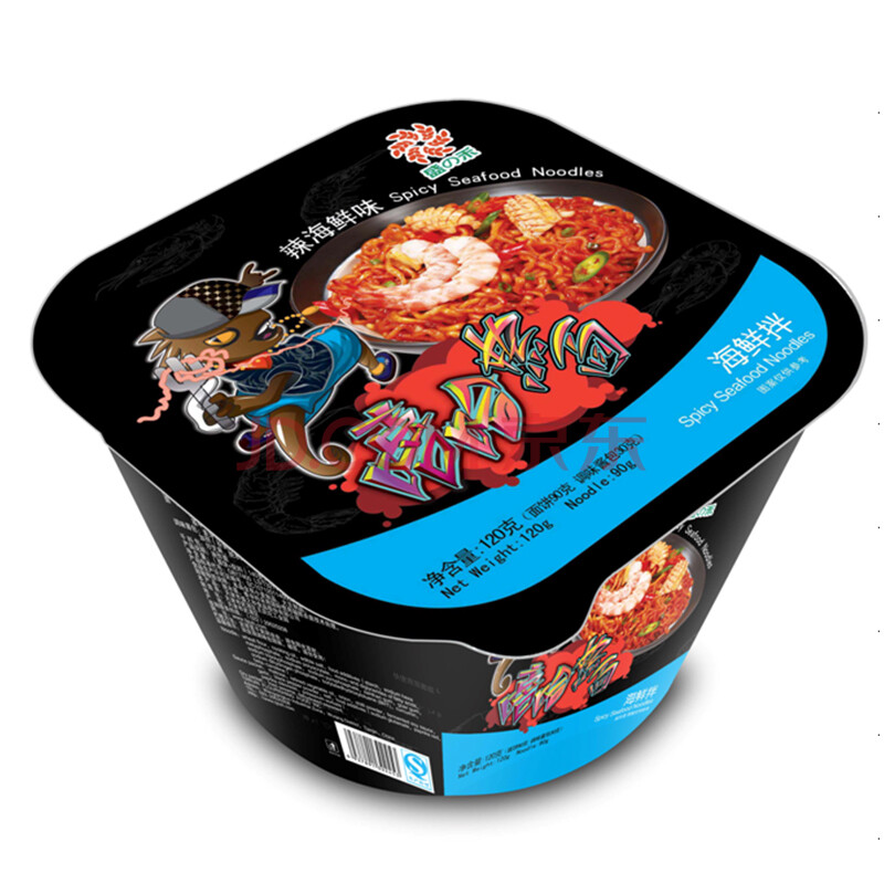 玖玖爱 山珍炖鸡 非油炸六粮方便面 碗装 176g