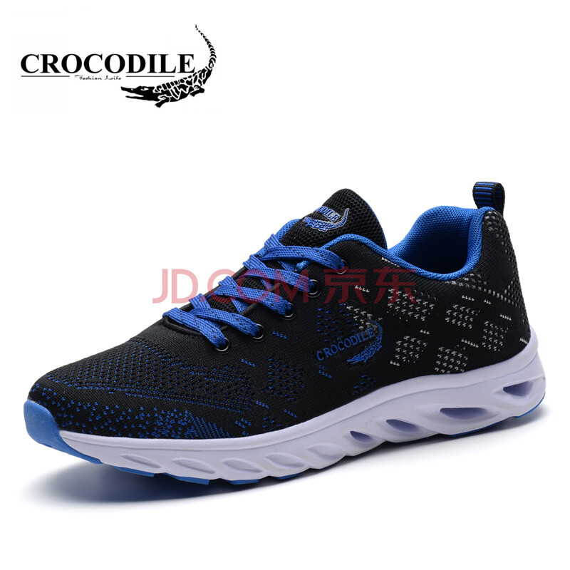 CROCODILE/öùÓãÐôÄÐЬѧÉúÔ˶¯Ð¬ÄÐÇá±ã·ÉÖ¯Åܲ½Ð¬µÍ°ïϵ´øÐÝÏÐÂýÅÜЬ ºÚ±¦À¶ 42