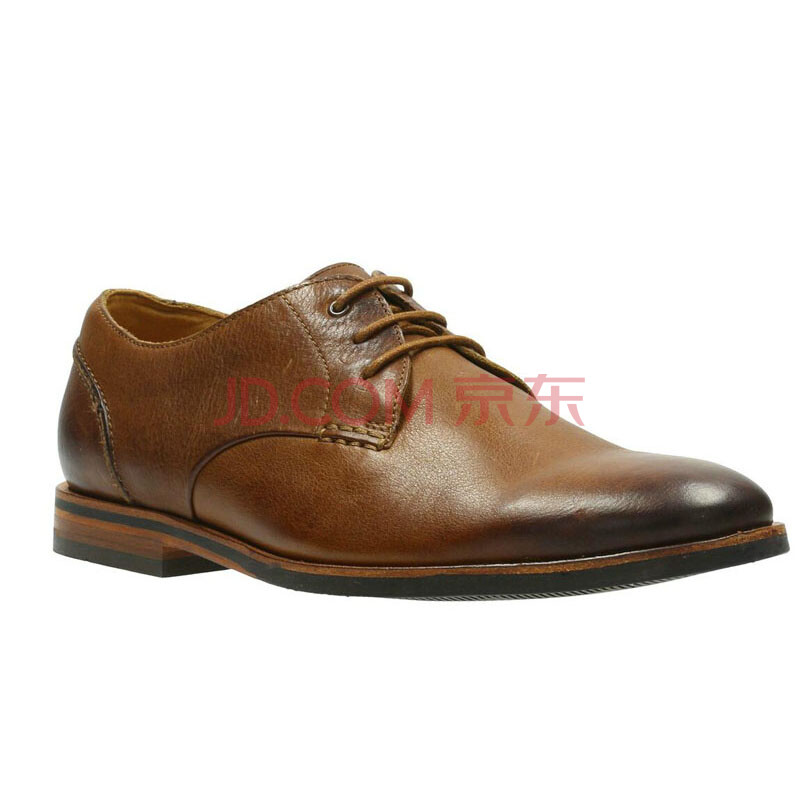 全球購 Clarks其樂正裝男鞋2017春夏新款系帶正裝皮鞋Broyd Walk專柜同款 Tan Leather 44.5