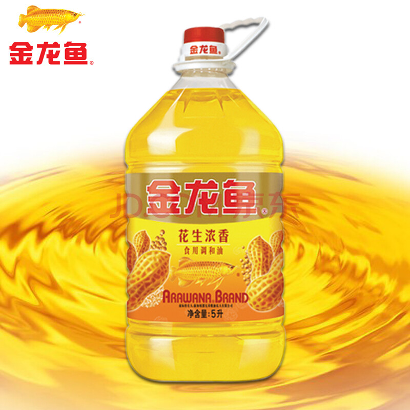 金龙鱼一级压榨花生油5升每瓶价格