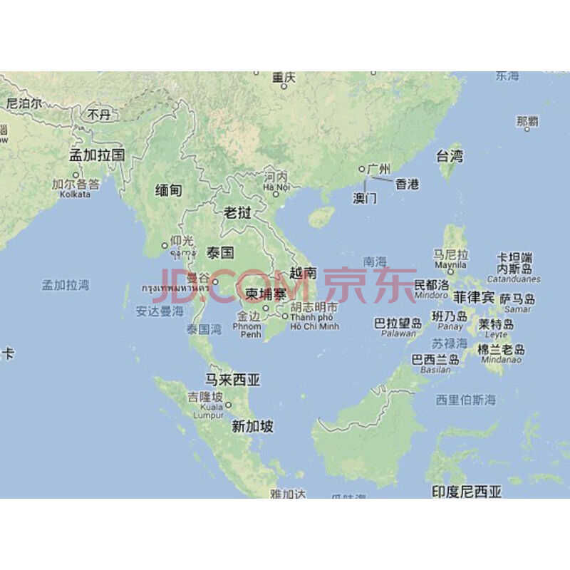 《世界地区挂图(东南亚)》中国地图出版社【摘要 书评