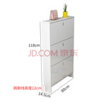 超薄鞋柜15cm玄关柜经济型入户翻斗鞋柜家用门口大容量楼梯鞋柜 80*