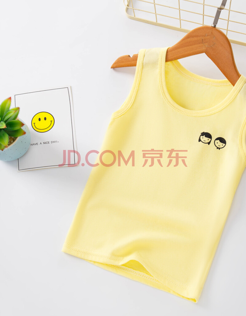 背心夏季薄款宝宝棉时尚洋气简约百搭小背心中大童男孩内穿女孩吊带