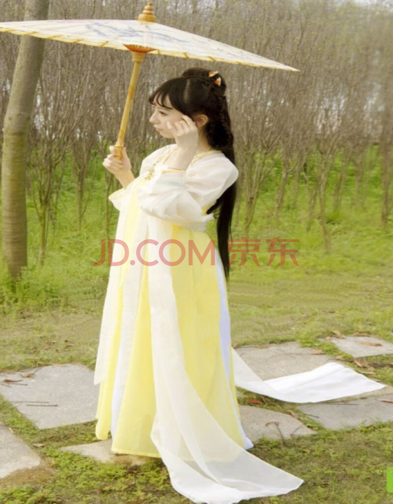 古装衣服女装仙女清新淡雅广袖留仙裙学生齐胸襦裙大袖衫女汉服s 白小