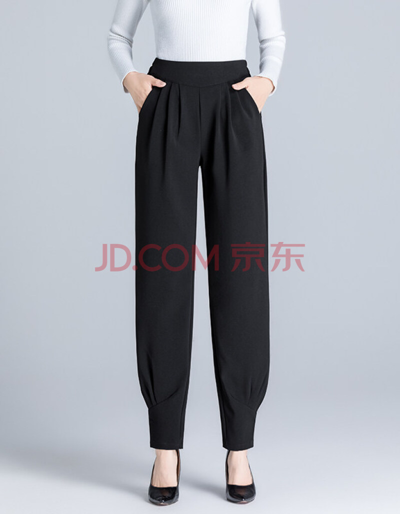 妈妈灯笼裤女式体闲裤哈伦哈龙裤夏季薄款加肥加大码宽松高腰萝卜罗卜