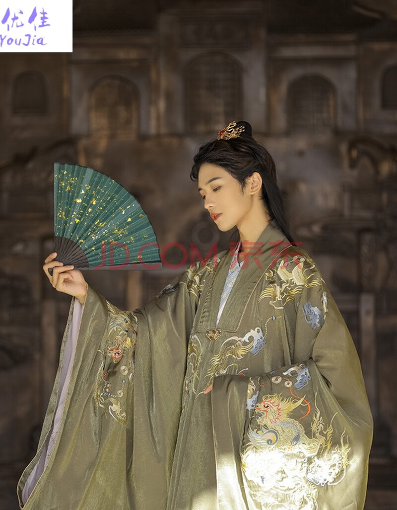 男装 唐装/汉服 喜优佳 (汉服男大袖衫仙气侠客古装)夏季中国风汉元素