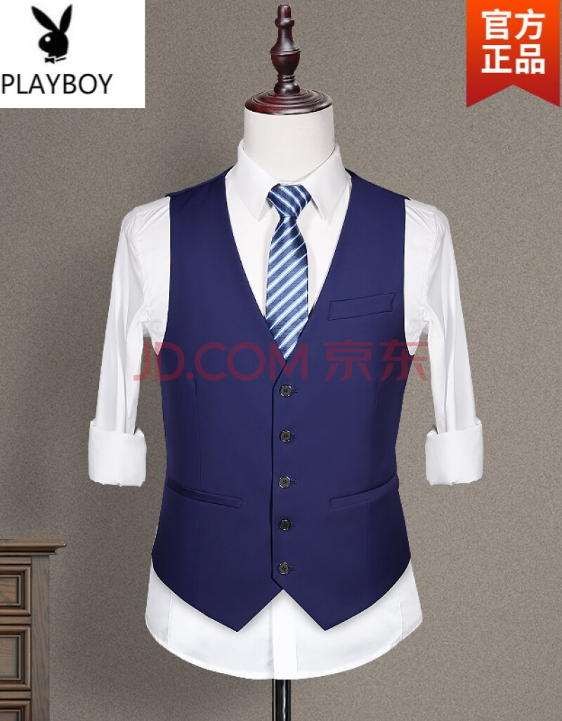 深蓝色五扣马甲 5xl【图片 价格 品牌 报价】-京东