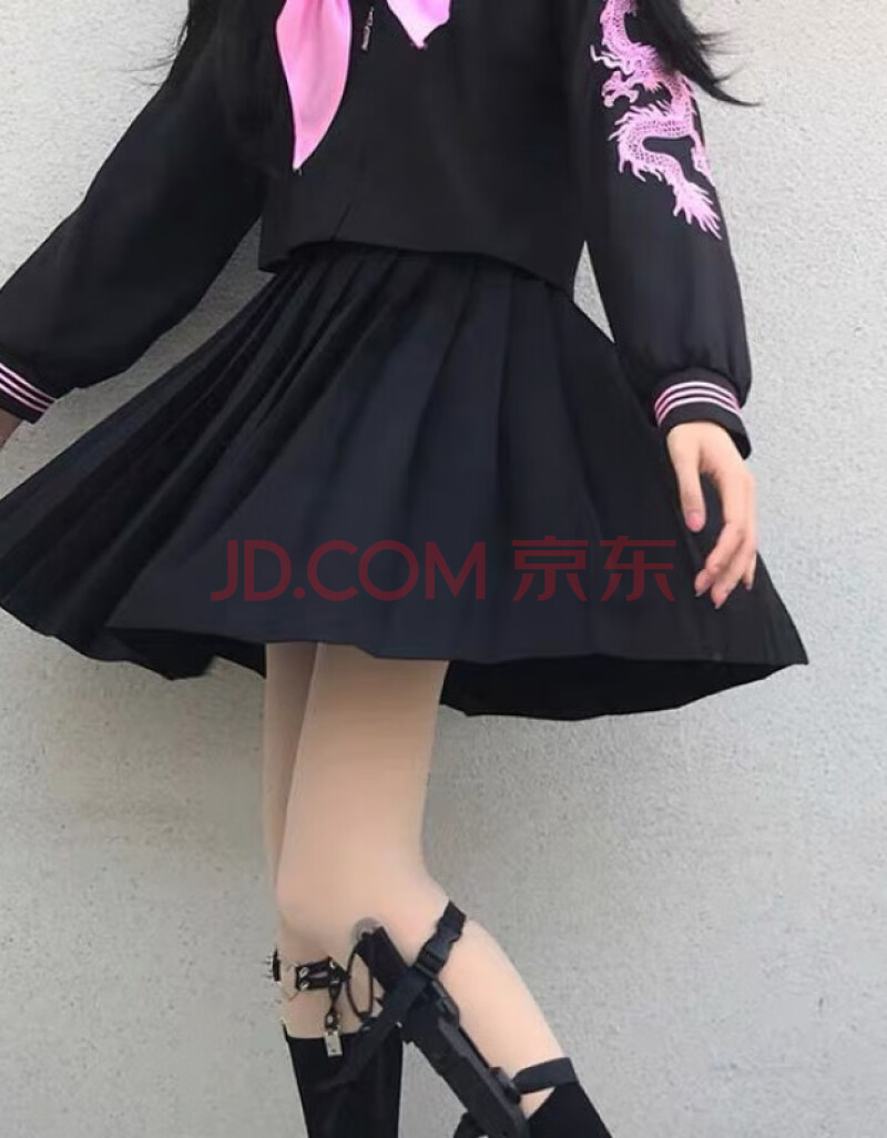 jk制服【粉龙】水手服学生芭比龙套装全套不良长裙女中间服芭比龙jk