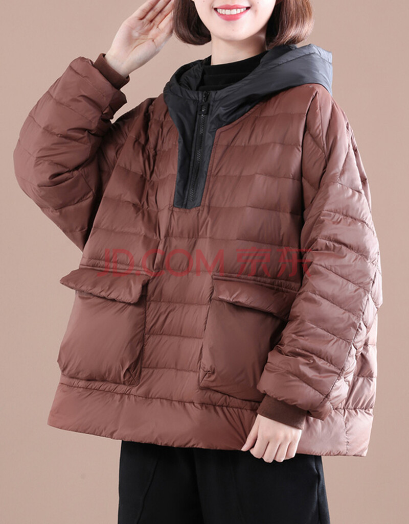 女装 羽绒服 雅鹿 雅鹿yalu孔雀飞飞冬装新款韩版宽松大码显瘦休闲90