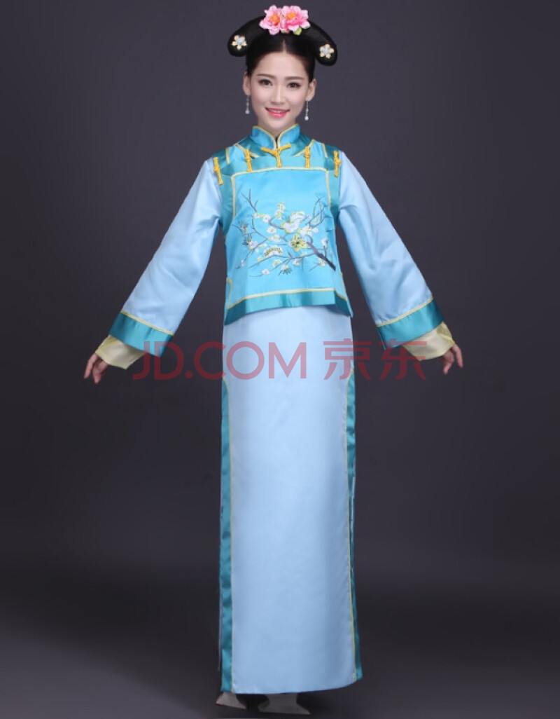 女装 旗袍/汉服 咚憬 咚憬 新款清朝古装晴川格格服装满族古代宫女