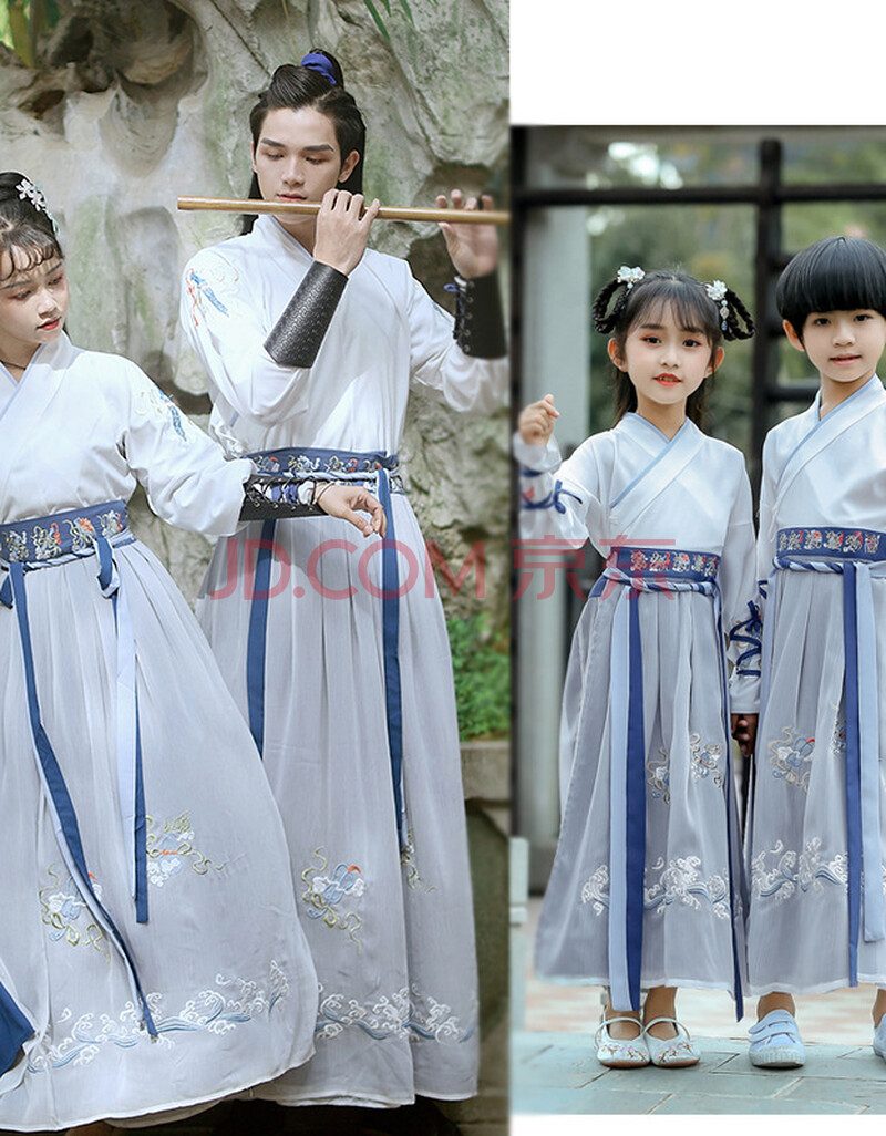 古装汉服母女装唐装亲子装母子母女国学服演出一家三口中国风超仙襦裙