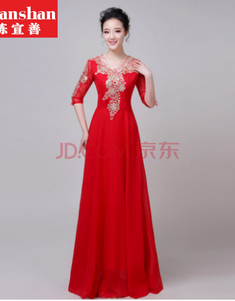 独唱演出服女礼服大合唱演出服女2021新款中老年舞台装合唱团服装主持