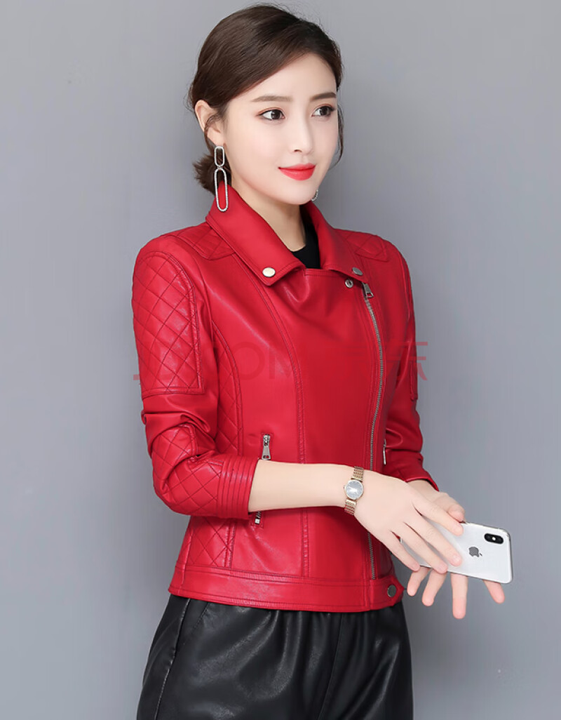 乐迪纯 秋冬新款女士chic修身显瘦韩版大码海宁女短款小外套夹克 lyh