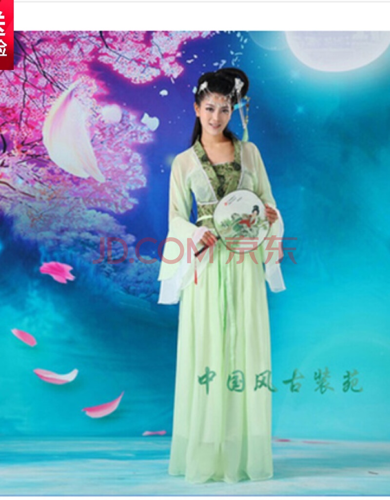 古装汉服七夕牛郎织女七仙女襦裙服装嫦娥后羿晚会表演出服装摄影 浅