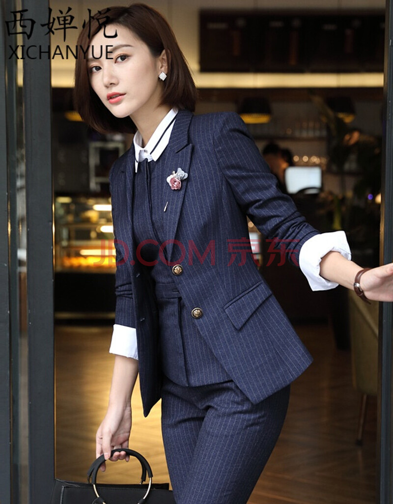 职业套装女2019秋冬季时尚气质女神职业装套装女西装新款时尚女士正装