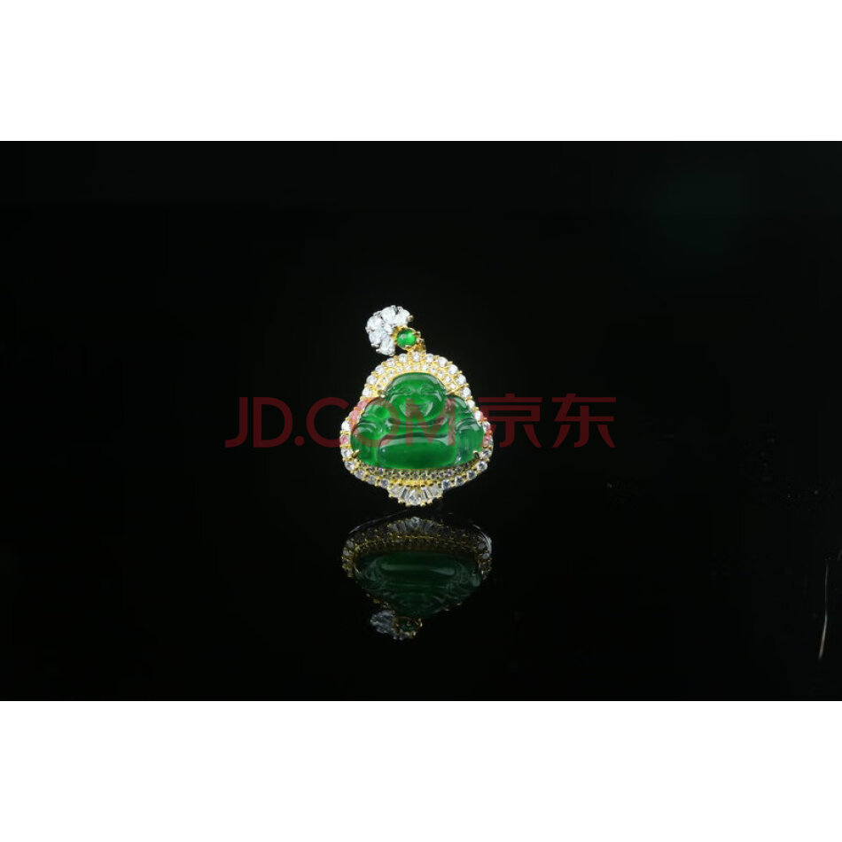 W2539-Z翡翠豪华镶嵌佛公吊坠