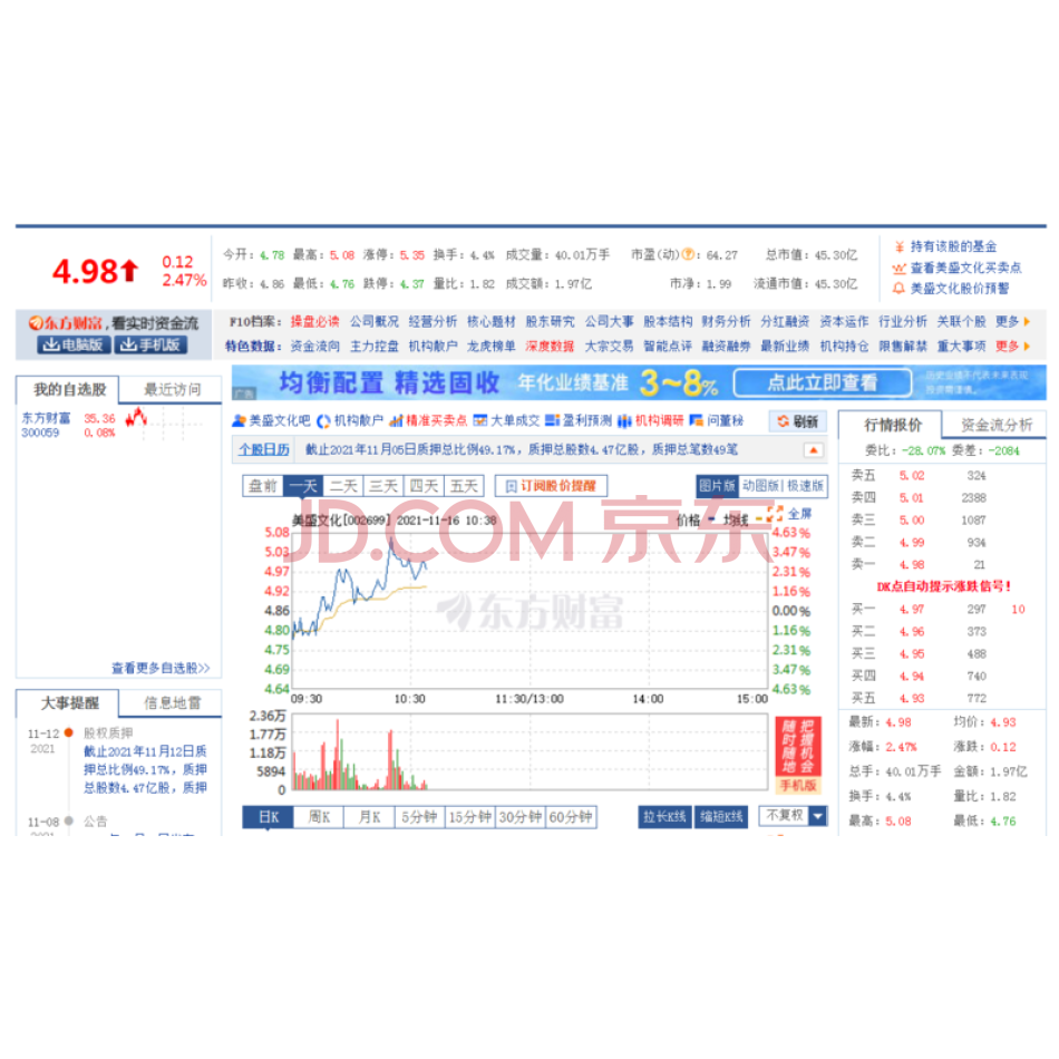 证券简称美盛文化（证券代码：002699，股份性质：无限售流通股）7960000股股票