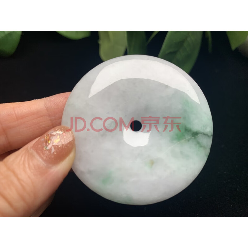 F346天然翡翠A货平安扣