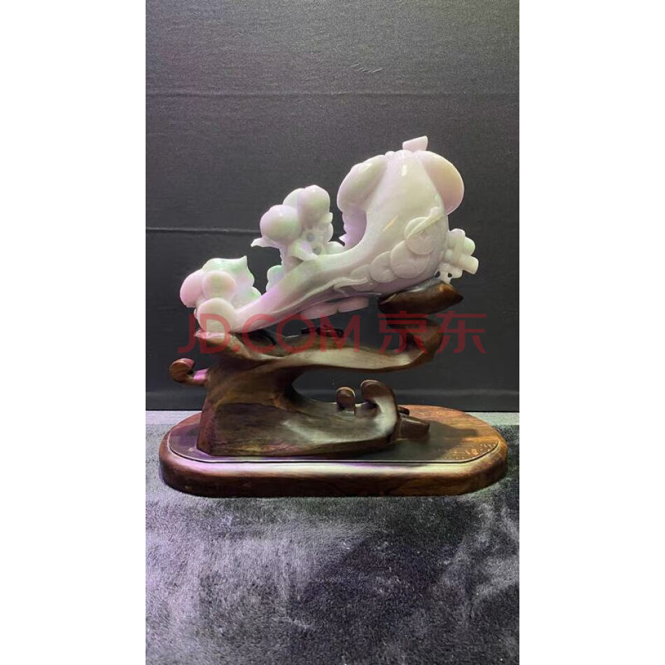 22号天然翡翠摆件（A货）规格；13x23x6，