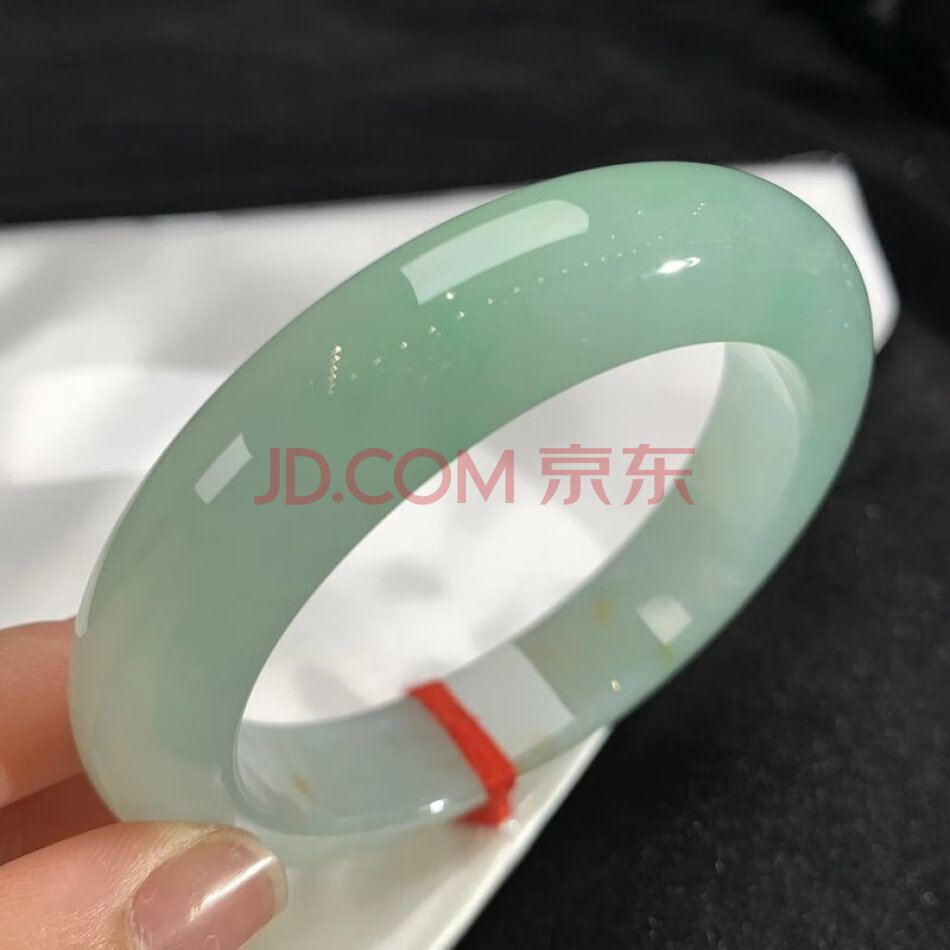 C112天然翡翠A货手镯54圈口