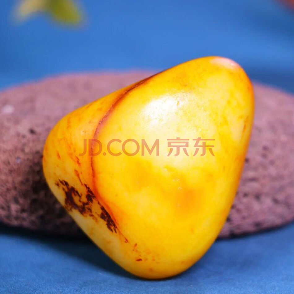 D1738 天然和田玉黄沁皮原石 重约：105.1g
