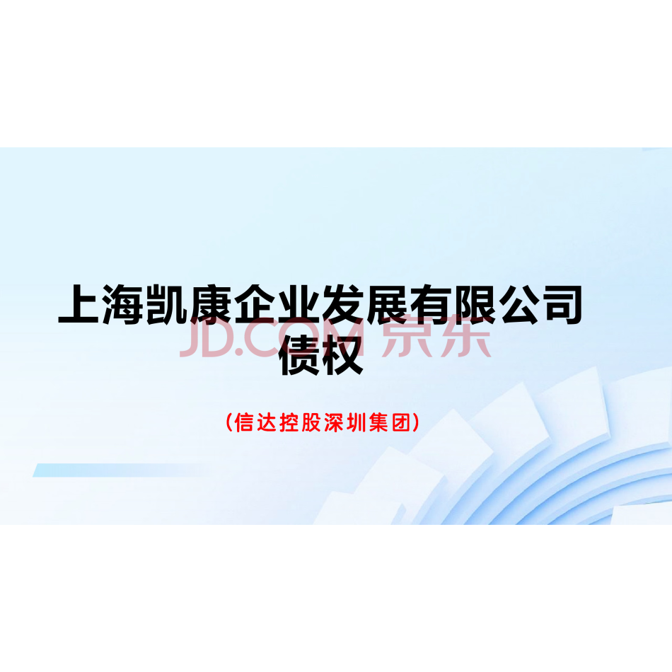 上海凯康企业发展有限公司债权