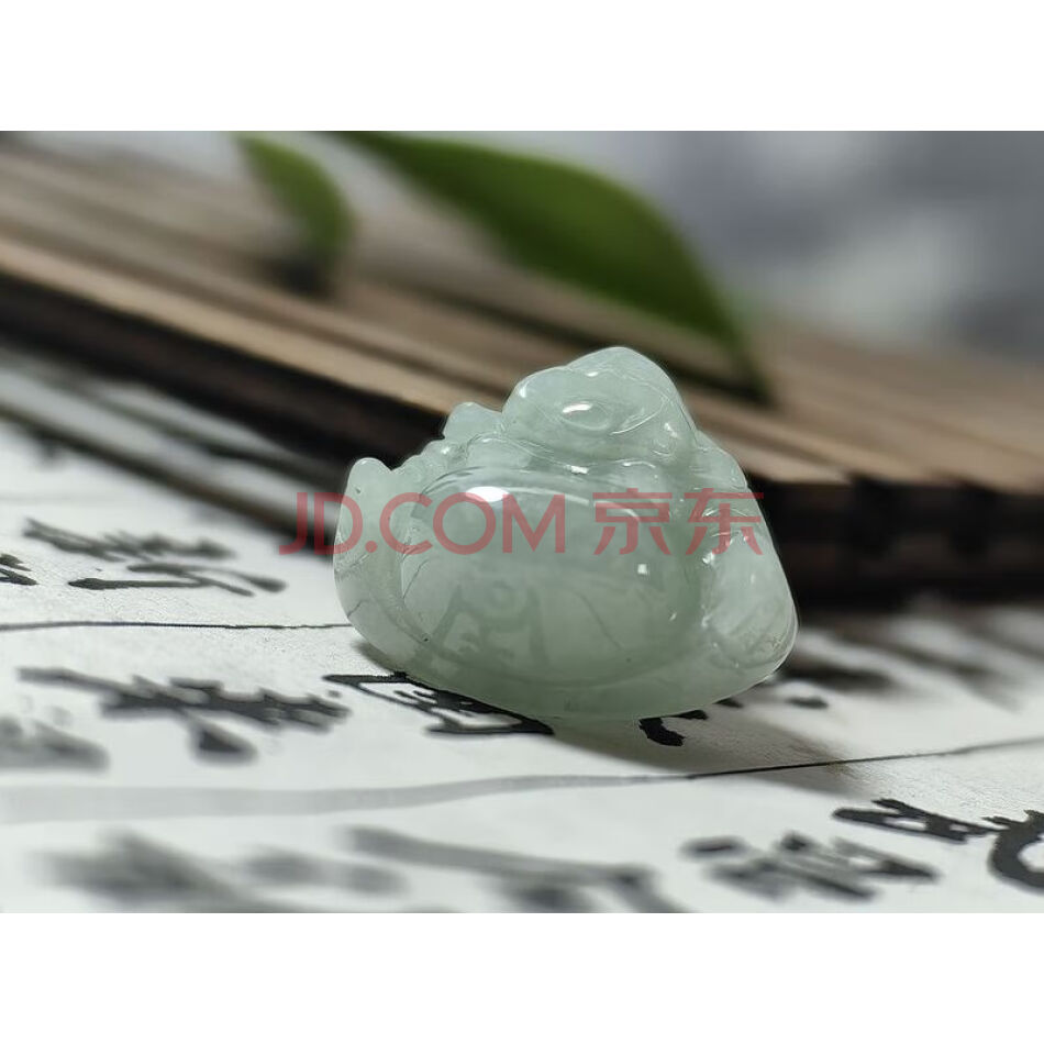 2619 天然翡翠A货佛公吊坠（淡绿色）