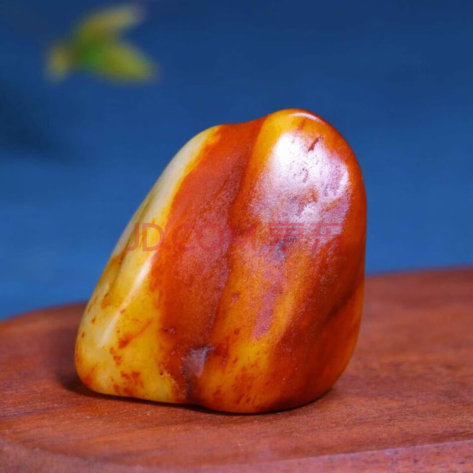 D412 天然和田玉红沁皮原石 重约：81g
