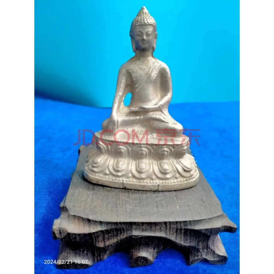TZ:7774旧藏银色金属佛像摆件（详见评估报告）
