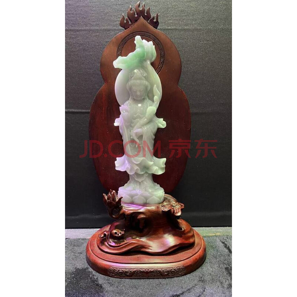 27号天然翡翠摆件（A货）规格；21x7x3，