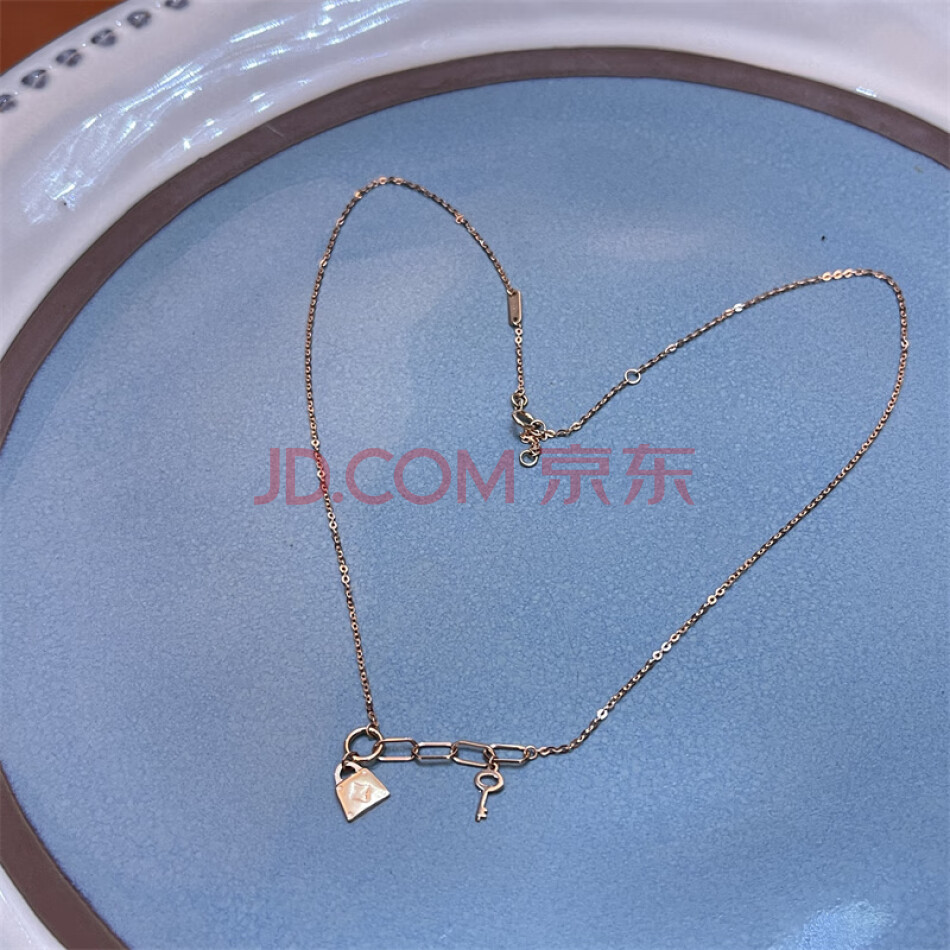 【处置】A015 18K金项链锁头 2.5克 