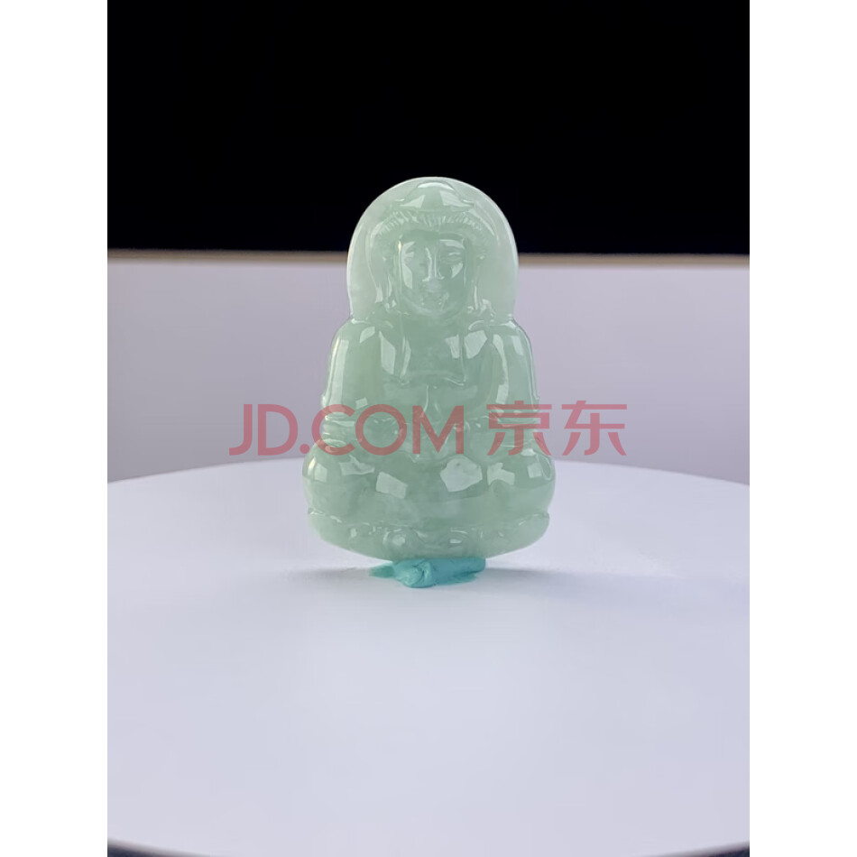 AJT1964 纯天然 翡翠（A货）浅绿色吊坠（观音)