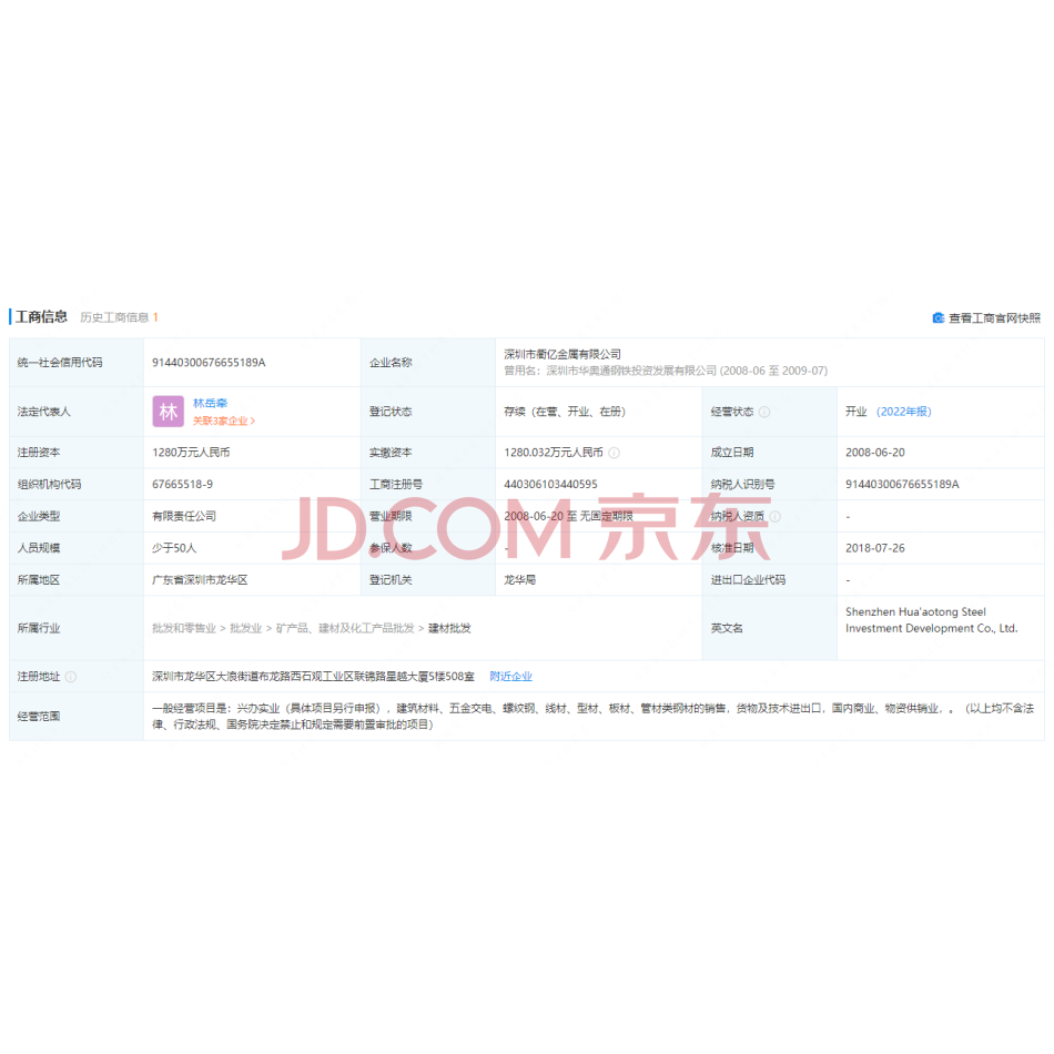 【第2次拍卖】深圳市招诚投资集团有限公司持有的深圳市衢亿金属有限公司46.19%股权